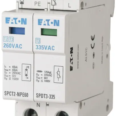 Scaricatore di sovratensione Eaton, 335VAC, 1p+N 