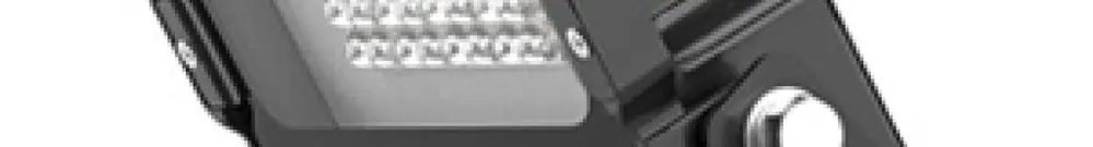 LED-Strahler DOTLUX LENSplus 50W 6120lm 3000K IP66 30×60° 300×240mm schwarz 