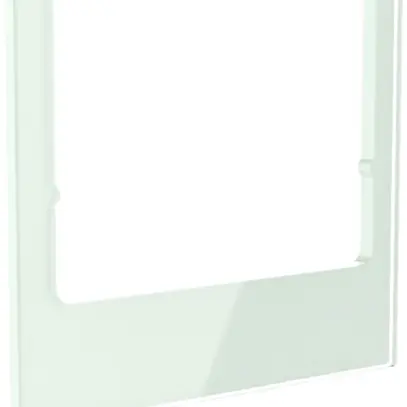Cornice design audio Hager elcom.touch/elcom.fon quadrato vetro bianco 
