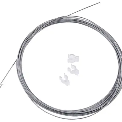 Sospensioni di cavo SLV in acciaio, Ø1.5mm L=5m con barra e 3 clips di cavo 