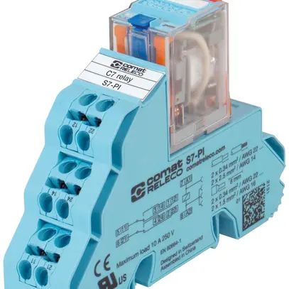 Industrierelais ComatReleco C7-A20DX+S7-PI, 24VDC, 2W AgNi 10A, LED+Diode 