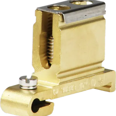 Morsetto di terra componibile Woertz 6…16mm² raccordo a vite 1×1 guida DIN 35mm 