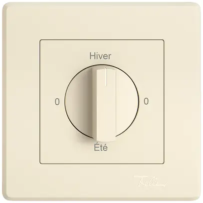 UP-Montageset EDIZIO.liv SNAPFIX® f.Drehschalter m.Griff 0-Hiver-0-Été cr 