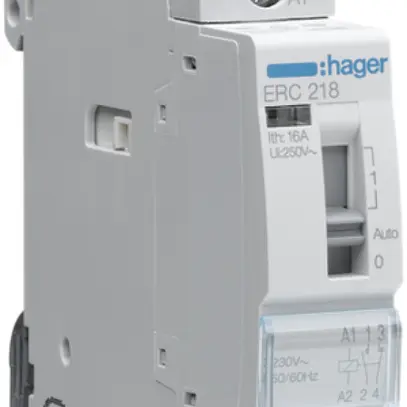 Relè AMD Hager 230VAC 1 chiusura 1 apertura 0 invertitore 16A 230VAC 1UM 