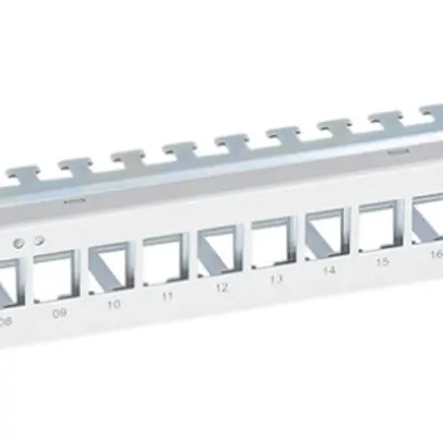 Panneau ITplus 19'' 1UH, vide, pour 24 modules, blanc 