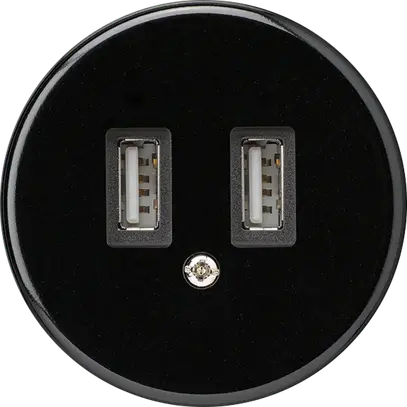 Presa USB basico A 2400mA nero 