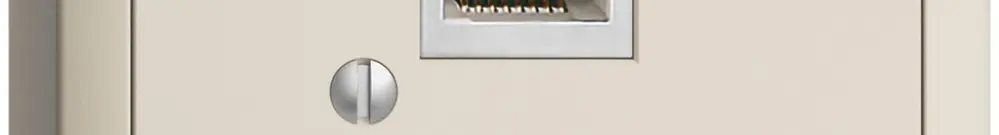 Scatola AP 1×RJ45/s 8P EDIZIOdue crema, R&M swissline 