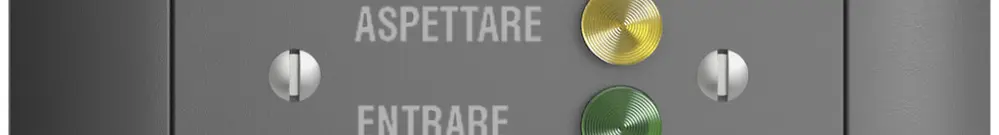 Stazione da porta INC EDIZIOdue grigio scuro, per segnale di chiamata 