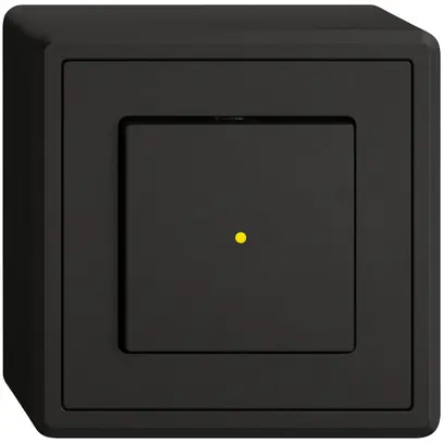 Contact à poussoir AP EDIZIO.liv SNAPFIX® ARL/1P éclairage frontal jaune no 