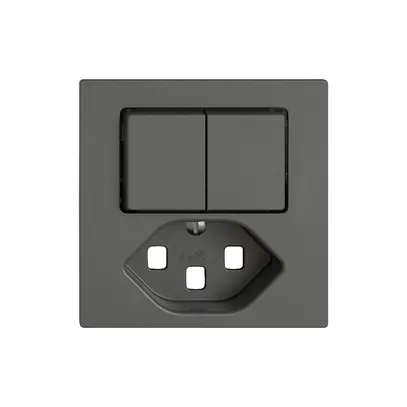 Kit di montaggio EDIZIO.liv SNAPFIX® per combi.T23 con 2 tasti grs 