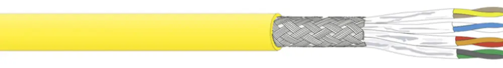 Cavo informatica Dätwyler CU 7702 4P flex S/FTP, cat.7 LSZH Dca 1000m giallo 