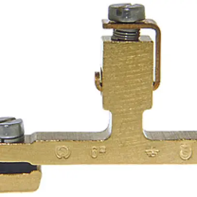 Morsetto di terra componibile Woertz 6mm² raccordo a vite 1×1 guida DIN 35mm 