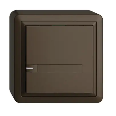 Poussoir KNX RGB AP EDUE, 250mW, a.LED RGB, a.papier, 1×poussoir, 1×touche, cof 