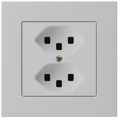 Presa INC kallysto.pro 2×T23 grigio chiaro con morsetti ad innesto 