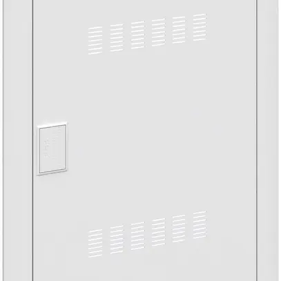 Cadre avec porte ventilée ABB pour distributeur multimédia 2 rangées 