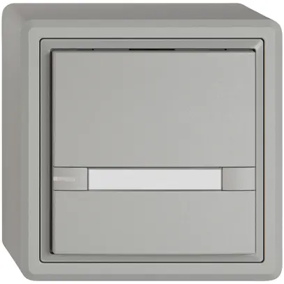 Pulsante KNX RGB AP EDIZIO.liv SNAPFIX® sensore temp.RGB-LED targ.1× com.2T grc 