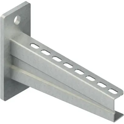 Console murale Niedax lourde, 110×130mm.1.2 kN, acier zingué au feu 