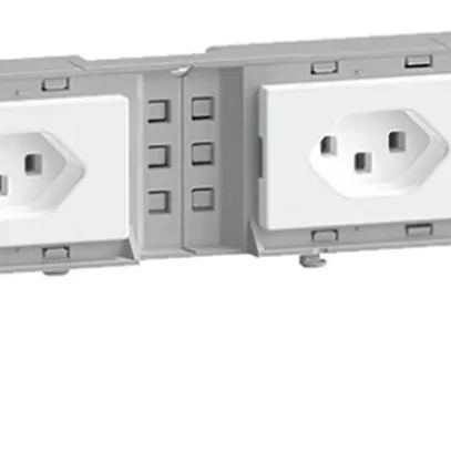 Supporto dispositivi Hager BKG 3×tipo 23 16A 250V 60×342mm cavo rotondo bianco 