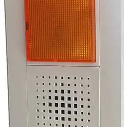 UP-Blitzleuchte Hugentobler 316LU 24V DC IP21 Xe 5J gelb Sirene Dauerton 