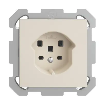 Prise ENC EDIZIOdue T25 16A crema, avec bornes enf. 