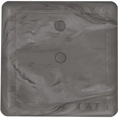 Couvercle à broches Ammer, 115×115mm, avec disque sélecteur, thermoplast, béton 