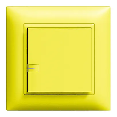 Poussoir ENC ZEP 1c/1t ON-OFF avec LED EDIZIOdue lemon 