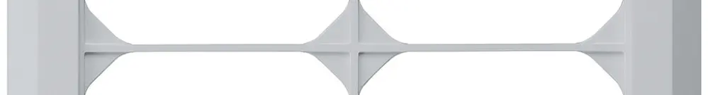 Telaio di copertura INC kallysto.line 2×2 grigio chiaro 152×152mm 