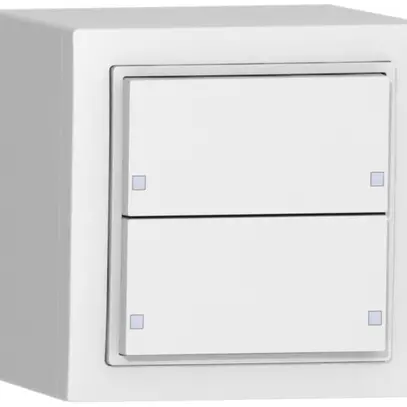 Senseur poussoir AP SIDUS KNX Design 2/4, blanc 