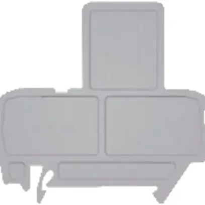Placca terminale WAGO grigio per morsetto a valvola 2mm forte 