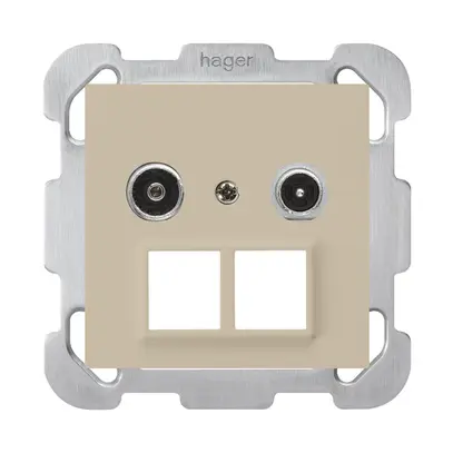 Presa multimedia INC kallysto R/TV montaggio B 14dB 2GHz beige 