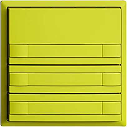 Poussoir ENC KNX 3× EDIZIOdue lemon RGB sans LED avec insert papier 