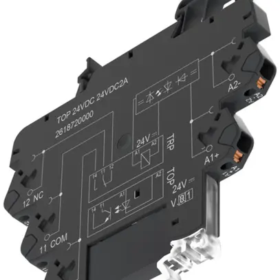 Relè a semiconduttore TERMOPTO TOP 24VDC 1Ch 3…33VDC, 2A PUSH IN 