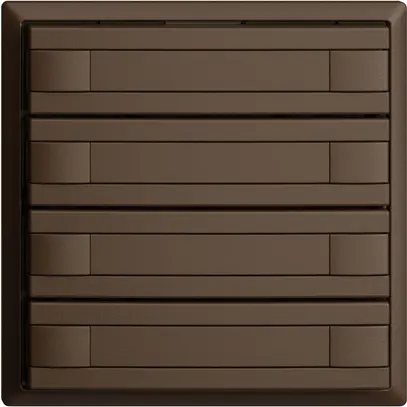 Poussoir ENC KNX 8× EDIZIOdue coffee RGB sans LED avec insert papier 