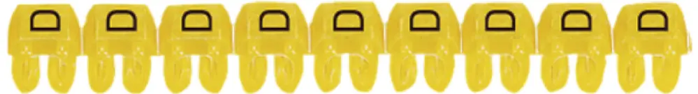 Kennzeichnungsring Legrand CAB 3, für 0.5…1.5mm² Aufdruck: 'D', gelb 