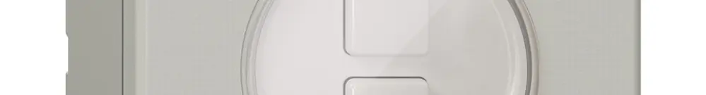 Pulsante KNX NAP 2× NEVO RGB con sensore di temperatura, grigio chiaro 