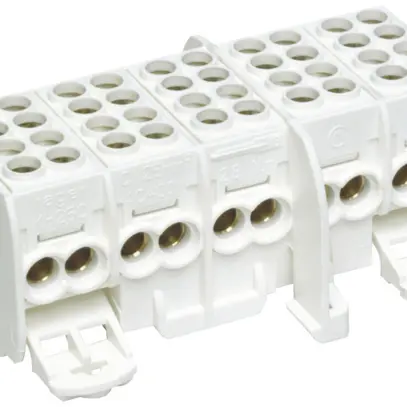 Morsetto principale Hager 5L 2×25/2×16mm², isolata 