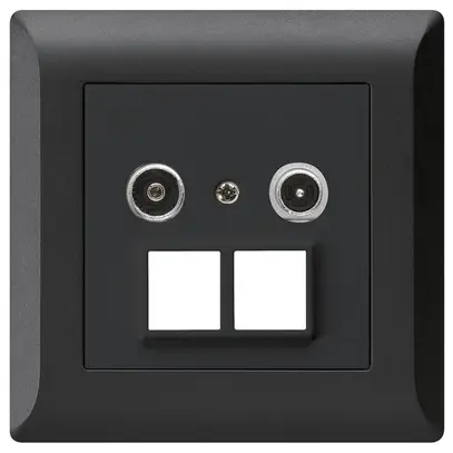 Prise multimédia ENC kallysto.line R/TV 10.5dB 2GHz noir 