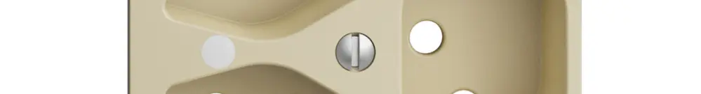 Kit frontal EDIZIOdue vanille 60×60mm 3×T13, lentille, 