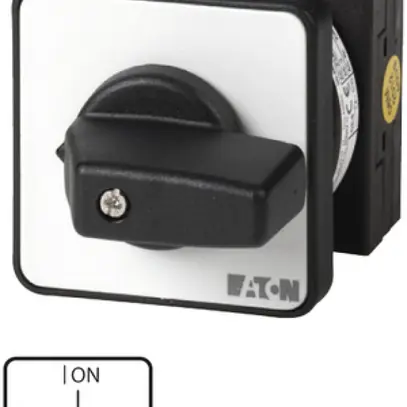 Interrupteur rotatif INC Eaton T0-1-8200/E, 20A/690V 1L, encastré, "0-1" 