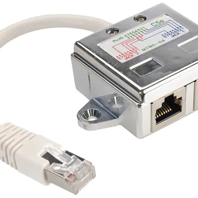 Séparateur Ethernet VALUE 1×RJ45 8(8) → 2×RJ45 8(4) cat.5e 10/100Mbit/s blindé 