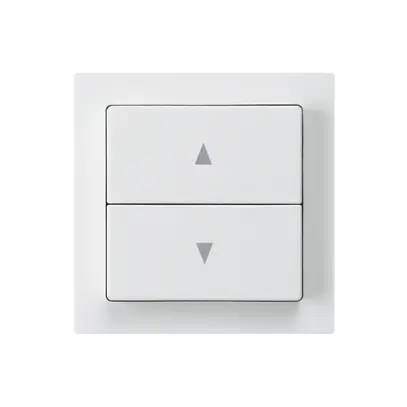 Kit frontal kallysto 60×60 blanc pour interrupteur/contact pour stores double 
