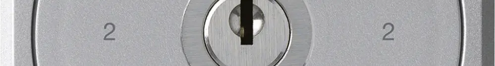 UP-Schlüsselschalter robusto ohne Klappdeckel 3/1P aluminium für Kombination 