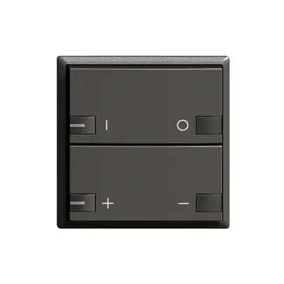 Dimmer ZEP 2K/2T LED Zentral-Nebenstelle ON-OFF EDIZIOdue schwarz 