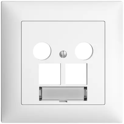 Kit di copertura ENC Edue FMI, p.presa multimedia EASYNET, p.2×RJ45 S-One, bi 