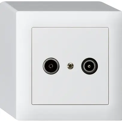 Prise de passage AP kallysto R/TV 19dB blanc 