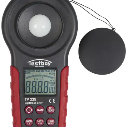 Luxmetro LED digitale Testboy TV335 20…400000lx, 20…40000fc, 89×190×42.5mm 