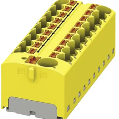 Bloc de distribution PX PTFIX 10/18X4-G YE 