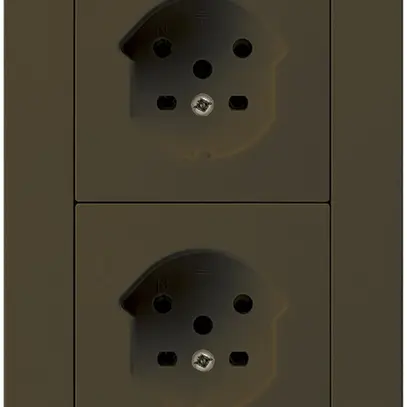 UP-Kombi 2×1 HA kallysto.pro 2×Typ 15 mit Steckklemmen braun 