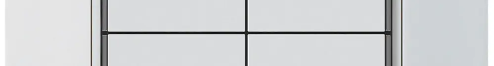 Poussoir KNX ENC KTR 4×touches 4×points actionnables LED blanc 