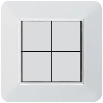Poussoir KNX ENC KTR 4×touches 4×points actionnables LED blanc 
